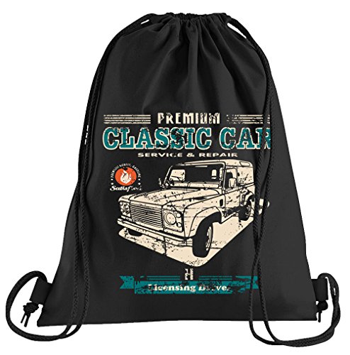 Camiseta de People Youngtimer Landi Oldtimer Bolsa de deporte – serigrafiado Bolsa – Una bonita Funda Bolsa De Deporte con bordados, color Negro , tamaño talla única