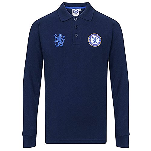 Chelsea FC - Polo de manga larga oficial - Para niño - 8-9 años