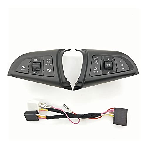 Chengfeng Commodities Ajuste para Chevrolet Cruze 2009-2014 Botón multifunción Multifunción Botón de control de crucero Interruptor de control de audio Bluetooth Control de velocidad de cruceros