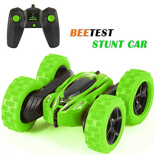 Coche de Control Remoto Infantil, Coches Teledirigidos para Niños, 4wd Radiocontrol Acrobático Rc Auto 2.4ghz Escala Fast Racing Vehículo Rc Alta Velocidad 360 Degree Juguete Para Niños (verde)