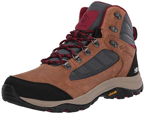 Columbia 100MW Mid Outdry, Botas de Senderismo Mujer, Marrón, Gris (Graphite, Beet), 37 EU