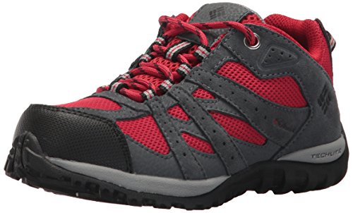 Columbia Youth Redmond Waterproof, Zapatillas de Senderismo Unisex Niños, Rojo (Mountain Red, Black 613), 21 EU