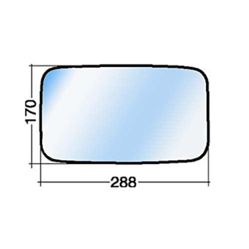 Cristal no térmico cromado para Nissan Cabrio desde 01/1998 al 12/2005