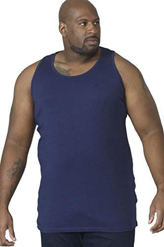 D555 Duke Talla Grande Hombre Grande Fabio Camiseta de Tirantes Camiseta de Tirantes Rojo (2xl-6xl) - Azul, 6XL