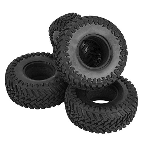 DAUERHAFT Neumático RC de 45MM 1,9 Pulgadas 108Mm Montaje para Axial Scx10 / D90 / Cc01 con Esponja(108mm)