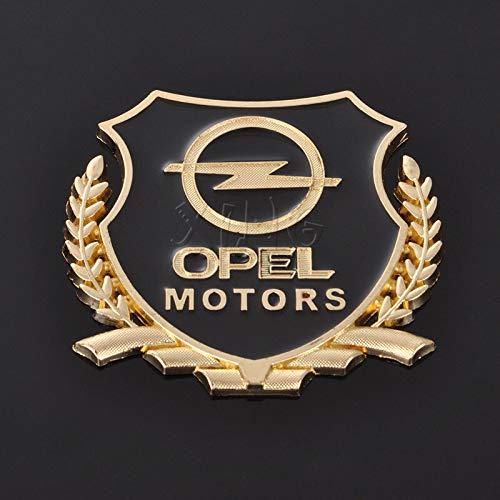 Etiqueta engomada del coche Calcomanía emblema automática para Opel Zafira A B Astra H G J K F Mokka Corsa B C D Vectra Insignia Motors VIP Insignia Coche Estilo (Color Name : For Opel Gold)