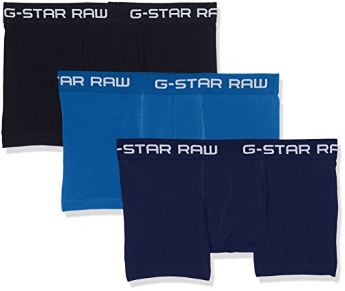 G-STAR RAW Classic Trunk Clr 3 Pack Pantalones Cortos, Multicolor (Lt Nassau Blue/Imperial B 8528), XL para Hombre