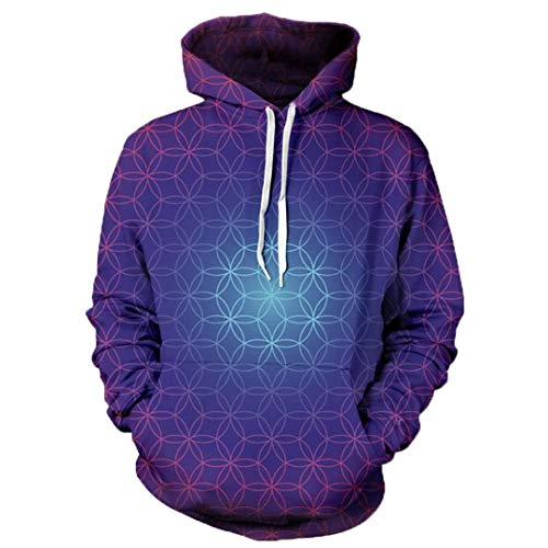 Geométrico 3D Sudaderas con Capucha de los Hombres de Las Mujeres del Invierno del otoño de Deporte del chándal de Manga Larga Pullover Hoodies S