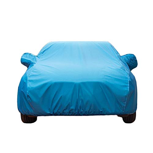 G&F Funda para Coche Impermeable Oxford Compatible con Nissan Juke/Leaf Cubierta Coche Todos Climas A Prueba De Viento/Polvo Resistente Rayones (Color : Blue, Size : Juke)