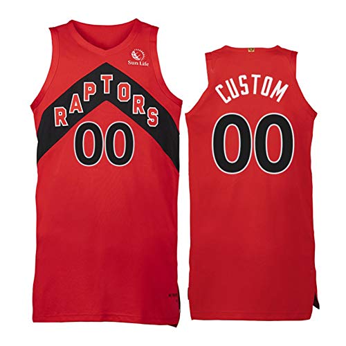 GHJK 2021 Nueva Temporada Toronto Raptores Entero Equipo de Camisetas de Baloncesto Rojo, Kyle Lowry 7# Vanvleet 23# Pascal Siakam 43# Camisa de Baloncesto, última ent 00#-S