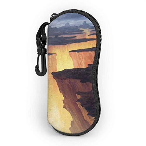 GOSMAO Funda Gafas Paisaje del cañón Neopreno Estuche Ligero con Cremallera Suave Gafas Almacenaje