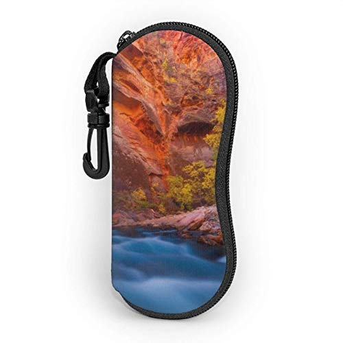 GOSMAO Funda Gafas Paisaje del cañón Neopreno Estuche Ligero con Cremallera Suave Gafas Almacenaje