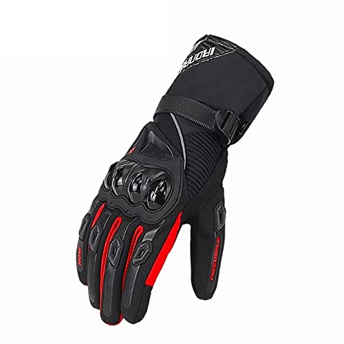 Guantes de Moto de Verano Transpirables Gant Moto de Malla para Hombre Guantes de Moto de Dedo Completo Guantes de Pantalla táctil Guantes de Montar en Moto -a131-M