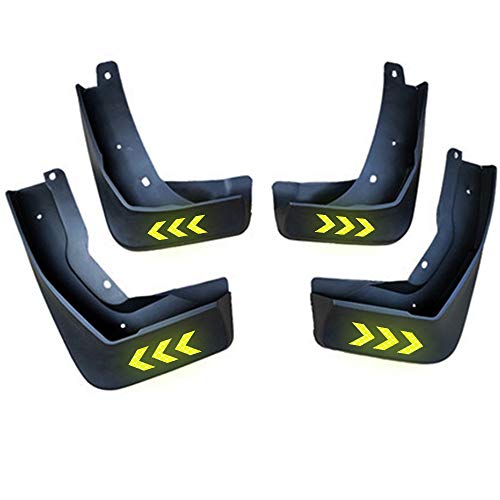 Guardabarros para Coche Compatible con Volkswagen Touran 2010-2014 / 2016-2018 coche Mudflaps reflectantes PASOS DE RUEDA Guardabarros Guardabarros Accesorios for automóviles 4 piezas Aletas de barro