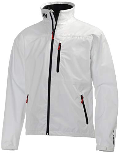 Helly Hansen Crew Midlayer Chaqueta deportiva impermeable, Hombre, Blanco (Bright White), M