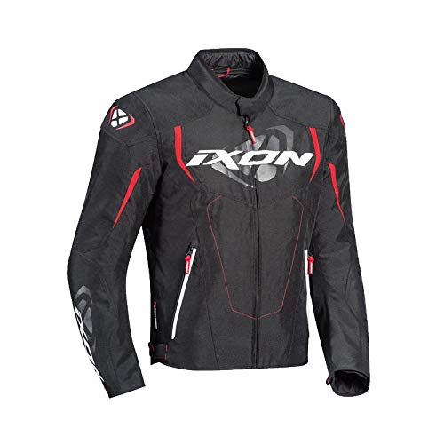 Ixon Chaqueta moto Cobra Negro/Rojo, Negro/Rojo, XL