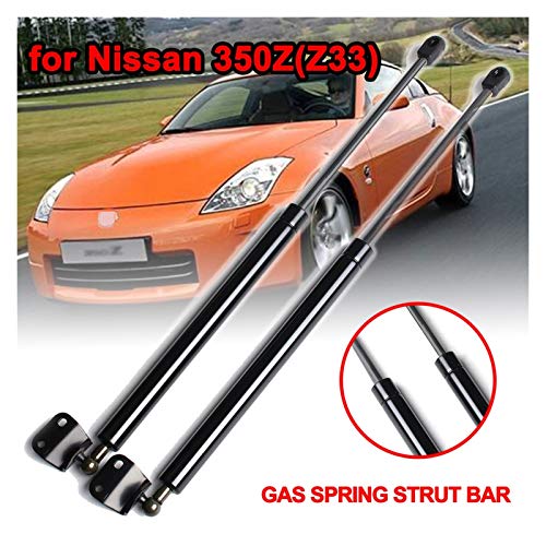 JIUTAI Admite Amortiguadores Coche Trasero Tailgate Gas Strut Barras Soporte De Troncales con Accesorios De Alerón De Coches para Nissan 350Z Z33 2003-2008 Muelle NeumáTico Capó