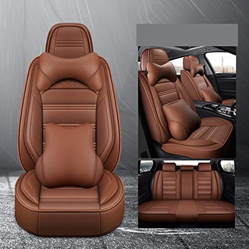 Juego De Fundas De Cuero para Asiento De Coche para Nissan Almera Classic G15 N16 Juke X-Trail T31 T30 Qashqai Patrol Note Leaf Teana Terrano, Coffee Luxury