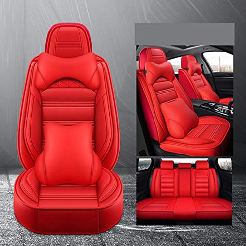 Juego De Fundas De Cuero para Asiento De Coche para Nissan Almera Classic G15 N16 Juke X-Trail T31 T30 Qashqai Patrol Note Leaf Teana Terrano, Rojo