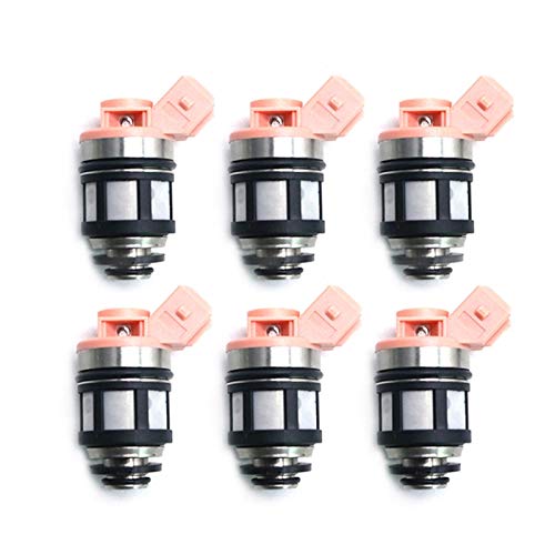 KCSAC 6pcs inyector de Combustible 16600-88G10 JS20-1 FIT FOR para Nissan Pickup D21 Pathfinder MISION FIT para 3.0L 1660088G10 16600-88G00 16600-88G11 Inyección de Combustible