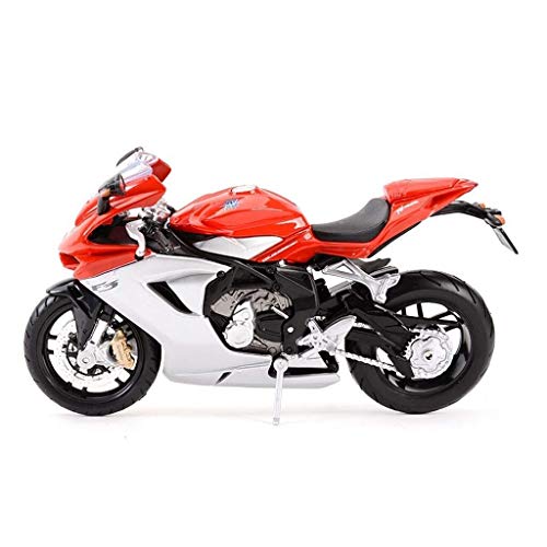 KJAEDL Modelo de Coches para niños Escala Modelo de la Motocicleta de Juguete 1:12 MV Agusta F3 2012 Camino Locomotora simulación de aleación colección de Juguete de Regalo.Tamaño: 17x10cm