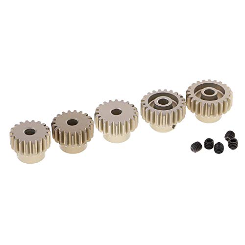 KONGZIR 5pcs M0.6 3,175 mm piñón del motor de engranajes 18T-22T RC cepillado de motor sin escobillas de piezas