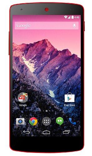 LG Nexus 5 D821 - Smartphone Libre (Pantalla 5", IPS 1920 x 1080 Pixeles, Quad Core 2.26 GHz Qualcomm Snapdragon, 2 GB de RAM, 16 GB) Rojo