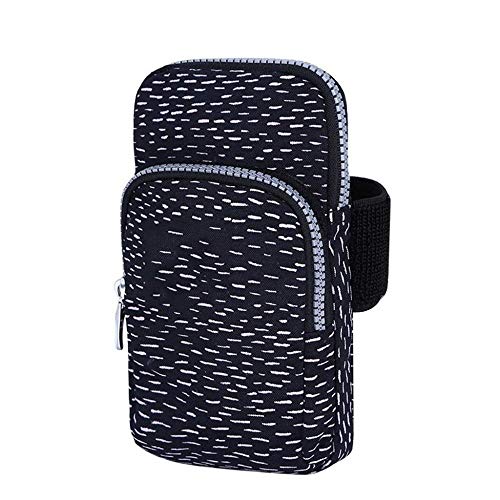 LHY Bolsa de brazo antideslizante de nailon para mujer, impermeable, para correr, manga de brazo para teléfono móvil, bolsa de brazo de moda, bolsa de muñeca con movimiento duradero (color: J)