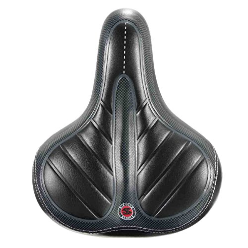 LMIAOM Extra Ancho Big Bum Bike Bicicleta Gel Cruiser Comfort Sports Soft Pad Saddle Seat Herramienta de reparación de Piezas de Accesorios