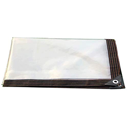 lona alquitranada Lona Transparente De PE, Refuerzo De Ojales De Metal, Lona De Aislamiento Térmico Para Exteriores A Prueba De Polvo A Prueba De Lluvia, Ideal Para Muelles De Cabina En In(Size:5×10m)