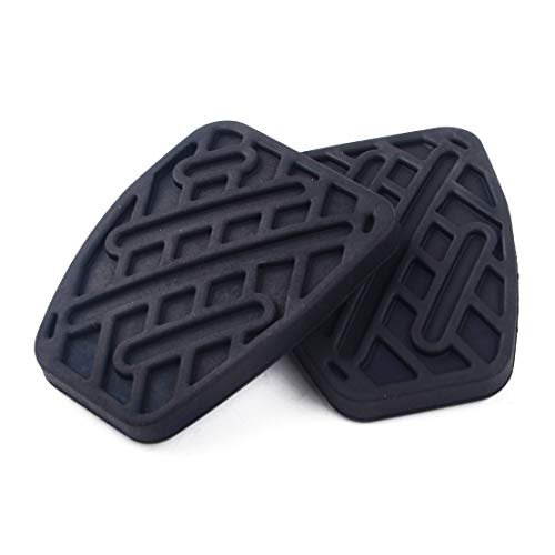 MaoWan 2 Unids Black Rubber Brake Clutch Pedal Pad Covers/Fit for -Nissan Qashqai 2007 2009 2010 2011 2011 2012-2016 /