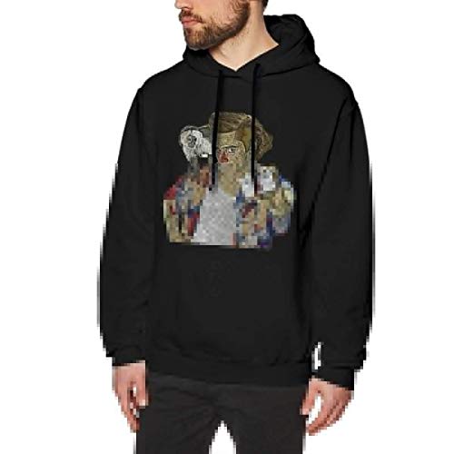 Mens Sudaderas con Capucha Hombre Fashion Leisure Jersey de algodón de Manga Larga Sudaderas con Capucha Hombre Print Ace Ventura 3XL