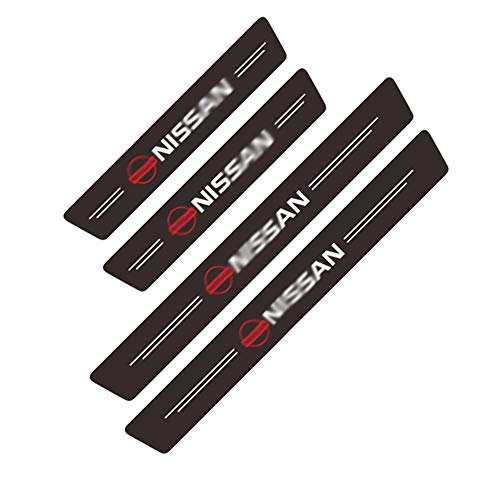 MFQO Umbral Door, 4Pcs Car Styling Threshold Door Sill Pedal Protector Pegatinas De Fibra De Carbono para Nissan Qashqai X-Trail Juke Sunny Accesorios,Big