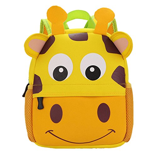 Mochila Infantil 3D Animal Mochila Escolar Toddler Kids Mochila Escolar para Niños Pequeños 1-6 años para Preescolar Jardín de Infantes Viajes Jirafa