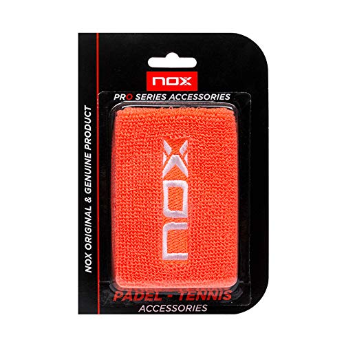 Muñequera Padel Nox Naranja Pack 2 Und