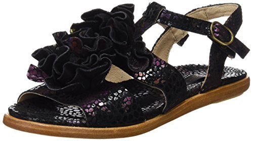 Neosens S943 Fantasy Aurora, Sandalias con Tira a T para Mujer, Negro (Floral Black), 39