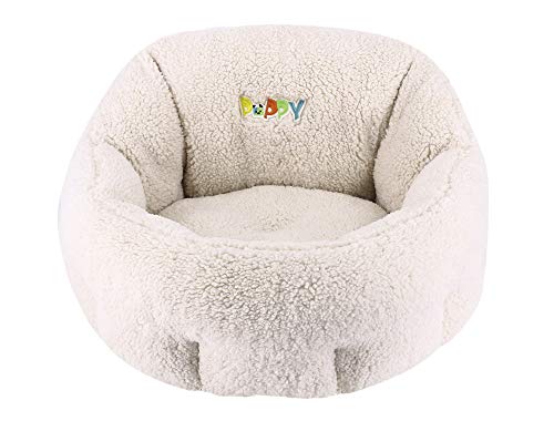 Nobby Cómoda Cama Ovalada Puppy Marfil 50 x 45 x 32 cm