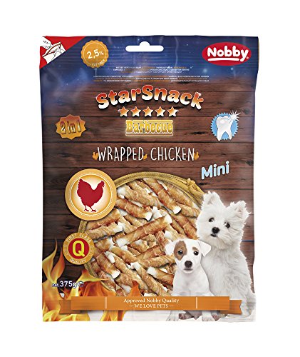 Nobby Star Snack Barbecue Mini Wrapped Chicken, 1er Pack (1 x 375 g)