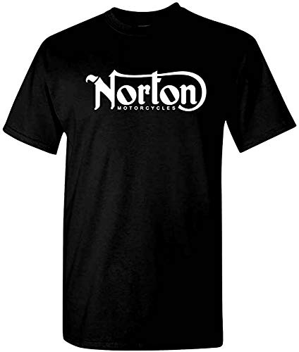 Norton Motorcycle Camiseta casual negra para hombre