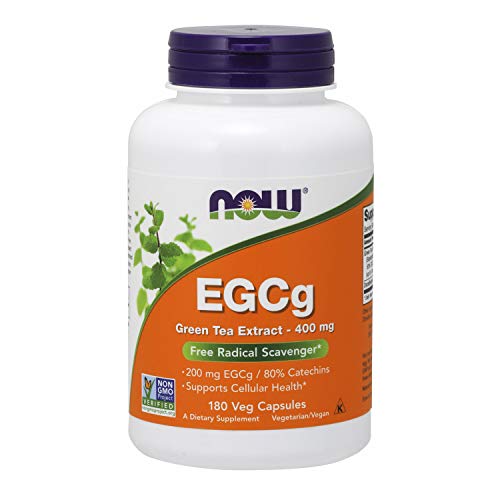 Now Foods, EGCg, Extracto de Té Verde, 400 mg, 180 Cápsulas vegetarianas, sin soja, sin gluten