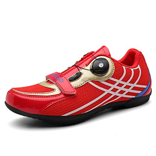 NZHK Ciclismo Zapatos Hombres, Velocidad De Penetración Neumáticos De Bicicletas De Cuerpo Duro Road Sports Impulsar Zapatillas De Ciclismo,B,39EU