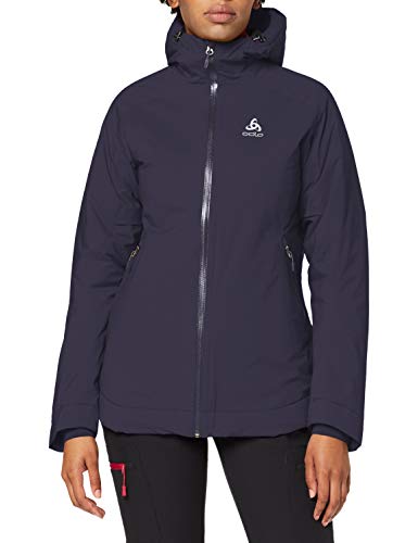 Odlo Jacket Insulated Flow Cocoon ZW Waterpro Chaqueta, Gris, L para Mujer