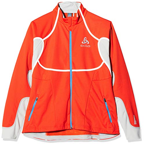 Odlo Jacket Windstopper Nagano Chaqueta, Mujer, Cherry Tomato-High-Rise, Extra-Large