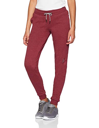 Odlo Pants Core Pantalones, Mujer, 360461, Rumba Red Melange, Large