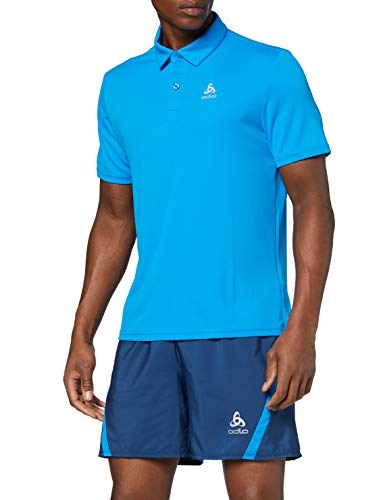 Odlo Polo para Hombre S/S Cardada, Hombre, Polo, 222202_21900_M, Blue Aster, Medium