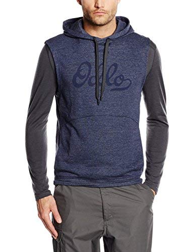 Odlo Pullover Hoody Midlayer S/L Spot, Peacoat Melange, XXL, 526842