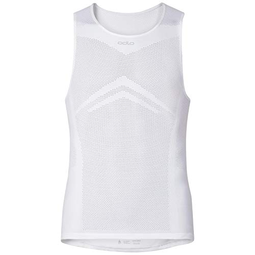 Odlo Singlet Breathe Axilas – Camiseta, Todo el año, Hombre, Color Blanco, tamaño Large