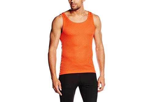 Odlo Singlet Crew Neck Cubic, Cherry Tomato/Formula One, M, 140292