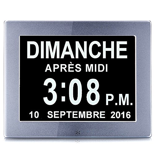 OLDTIME® 8 "LCD Reloj Digital Calendario con Fecha