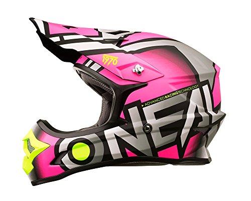 O'Neal 3Series MX Helm Radium Pink Motocross Enduro Quad Offroad Cross, 0623-65, Größe XXL (63/64 cm)